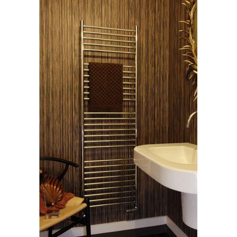 Sussex heated towel rail in Stainless Steel